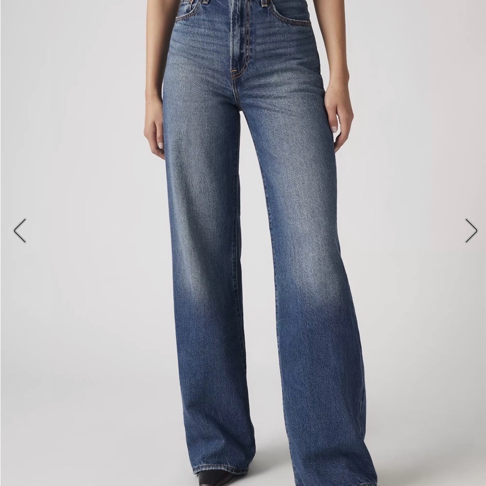 Levi's High-Rise Wide Leg Jeans - Blue Denim